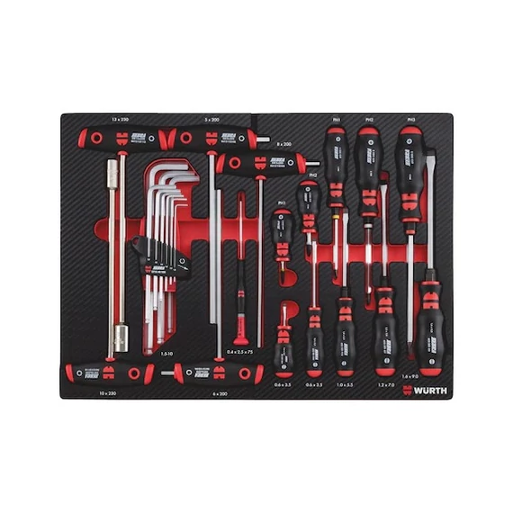 Würth csavarhúzó készlet, 8.4.1, 25 részes