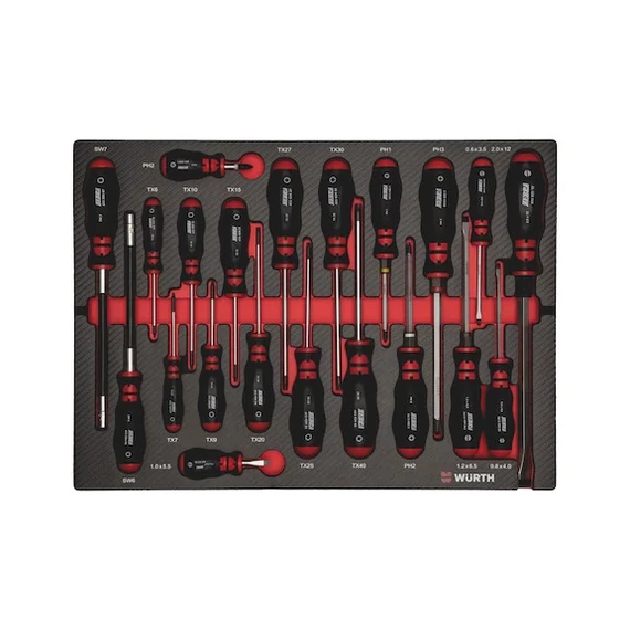 Würth csavarhúzó készlet, 8.4.1, 21 részes