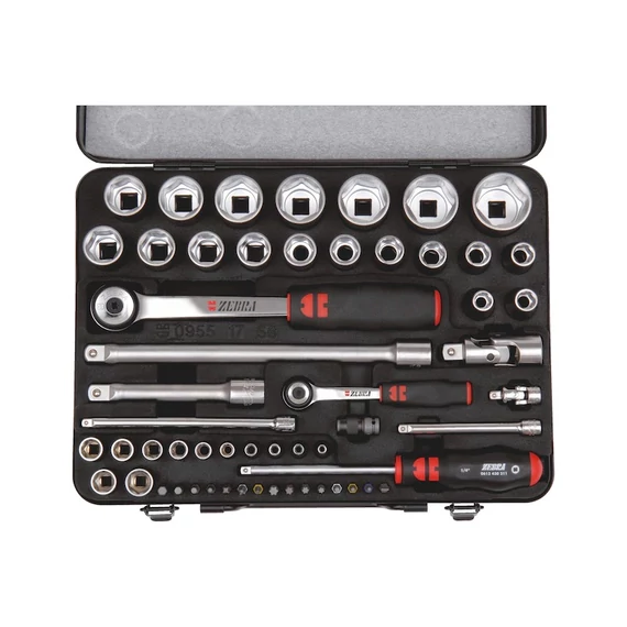 Würth 1/4 és 1/2-os dugókulcs készlet, 56db