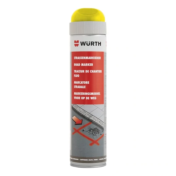 Würth útburkolati jelölőfesték, neon-sárga, 600ml