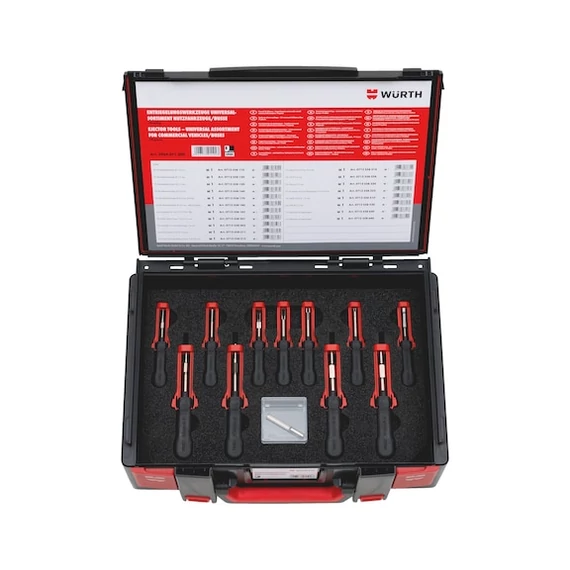 Würth kiszerelőszerszám-készlet, teherautó/busz, Sysko 19 részes