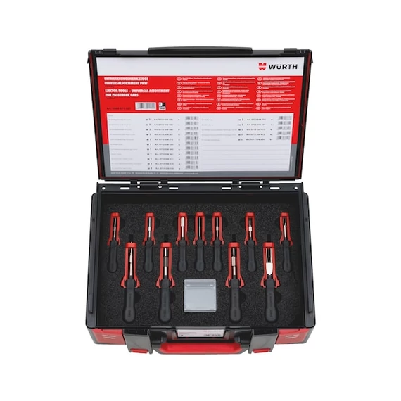 Würth kiszerelőszerszám-készlet, személyautóhoz, Sysko 16 részes
