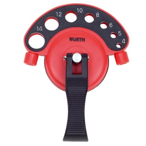 Würth fúrósablon, műanyag, 4-14mm