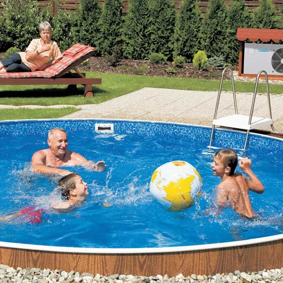Wellis Lagoon Deluxe merevfalú medence, homokszűrővel, 360x110cm