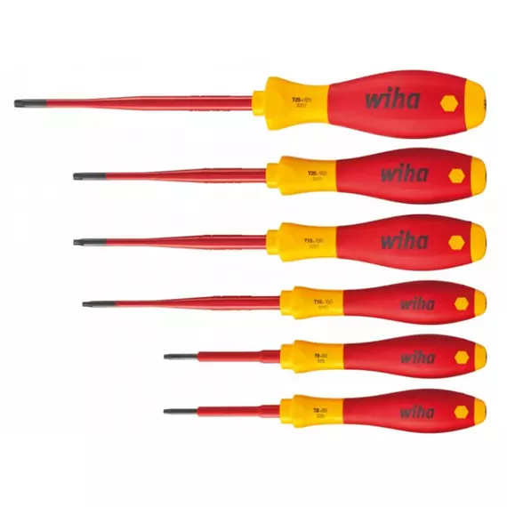 Wiha SoftFinish electric slimFix VDE csavarhúzó készlet, Torx T8-T25, 6 részes