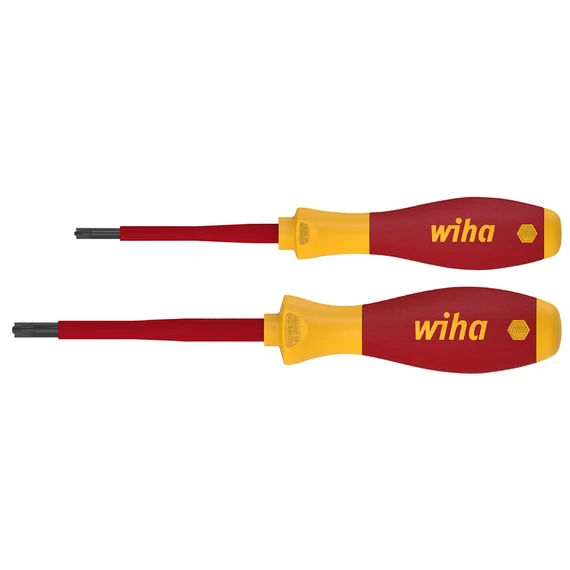 Wiha SoftFinish szigetelt csavarhúzó készlet, SL/PZ/80-100mm, 2 részes