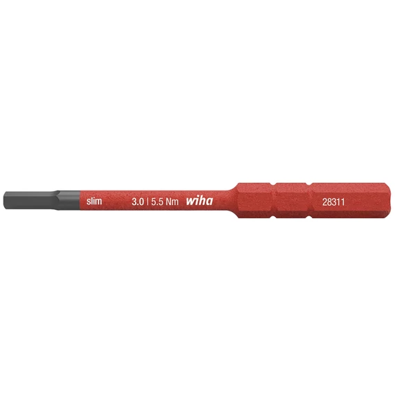 WIHA 37223 SoftFinish csavarbehajtó lapos bit, VDE, SW2x75mm