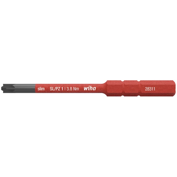 Wiha SoftFinish electric slimVario Xeno bithegy, cserélhető, SL/PZ1x75mm, 3.8Nm