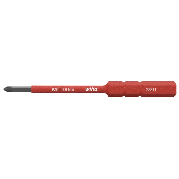 Wiha szigetelt Pozidriv slimbit, PZ2x75mm, 5.5Nm