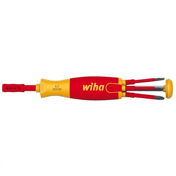 Wiha LiftUp electric VDE bittartó készlet, SL+PZ+SL/PZx75mm, 6 részes
