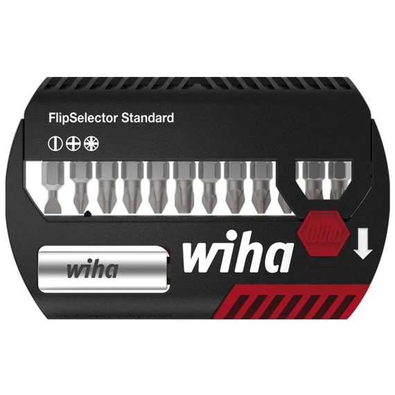Wiha FlipSelector Standard bitkészlet, SL+PH+PZ, 25mm, 13 részes