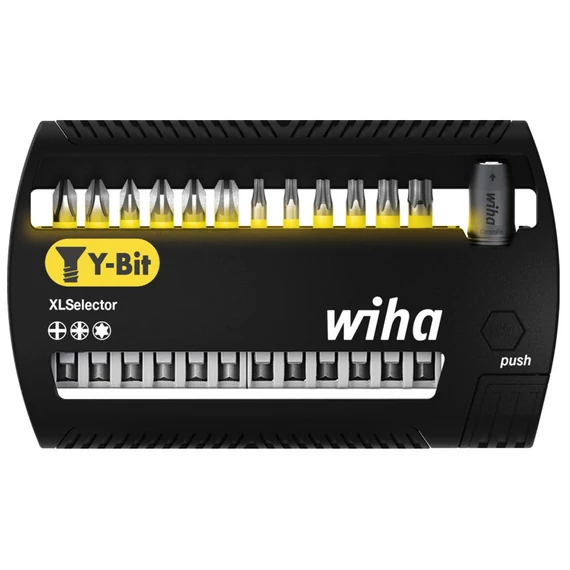 Wiha XLSelector Y-bitkészlet, PH2+PZ+Torx, 50mm, 13 részes