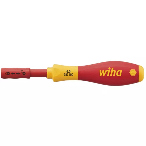 WIHA 34577 slimVario SoftFinish VDE csavarozó nyél, HEX, 6mm