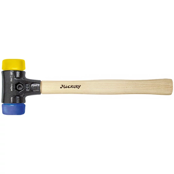 Wiha kalapács, cserélhető műanyag fej, kék-sárga, 0.62kg