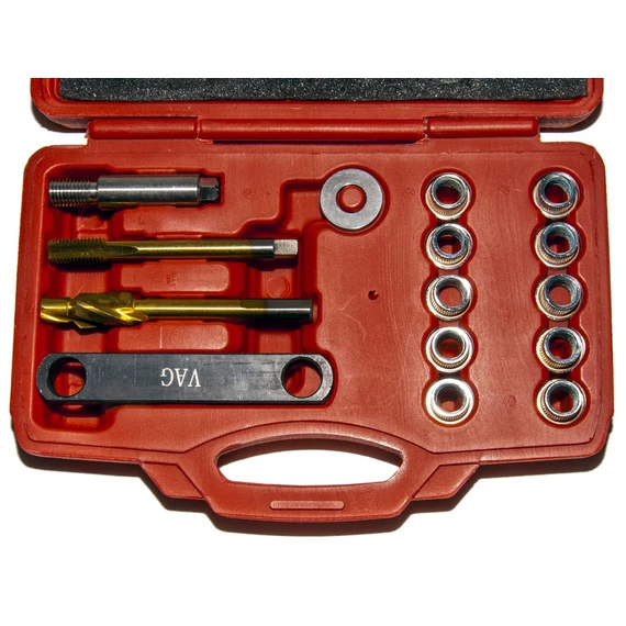 Winmax Tools Féknyereg menetjavító készlet, M12x1.5 mm, 14 db-os