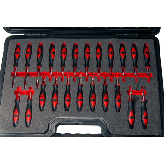 Winmax Tools Univerzális gépjármű kábelcsatlakozó szerelő mester készlet, 23 db-os