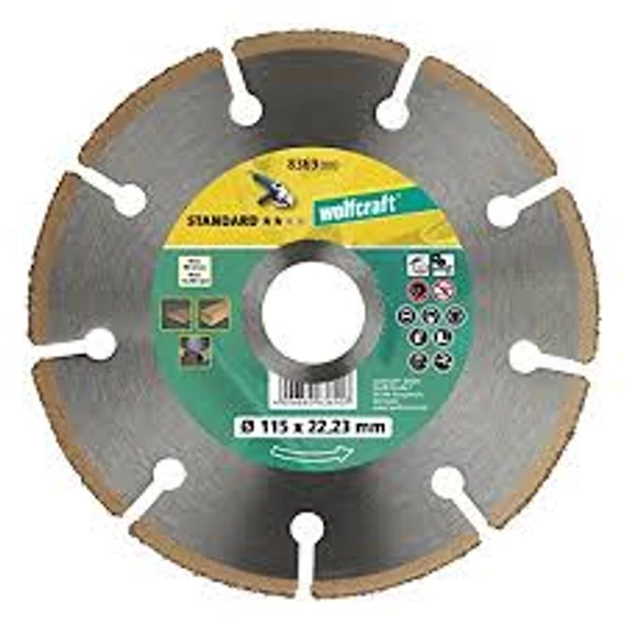 Vágótárcsa HM Standard, Ø115x22.2mm, sarokcsiszolóhoz