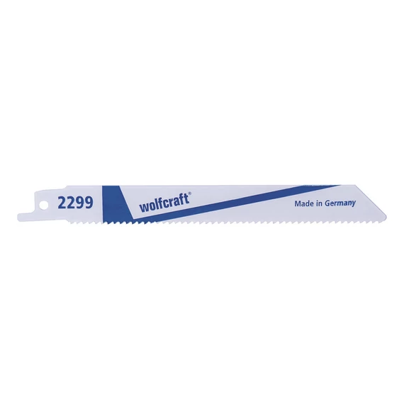 Wolfcraft szablyafűrészlap 2db BiM 2-8mm 152/131mm d=2.5mm