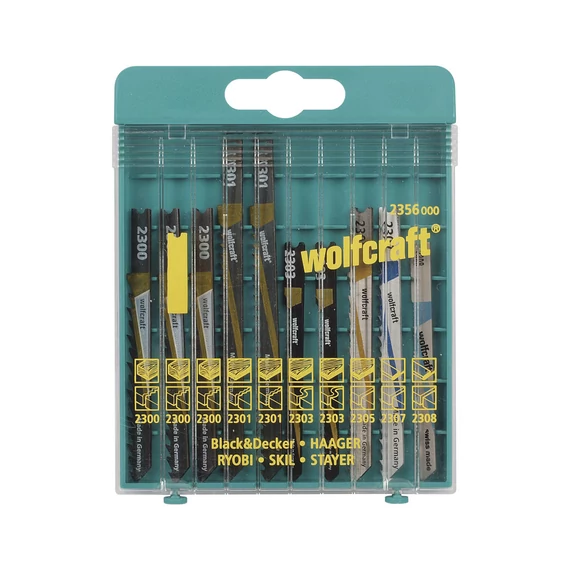 Wolfcraft dekopírfűrészlap 10db készlet HSS+HCS U