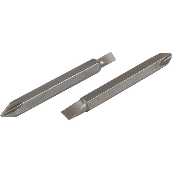 Wolfcraft 2db dupla csavarozó bit 60mm, PZ1/SL4.5, PZ2/SL5.5