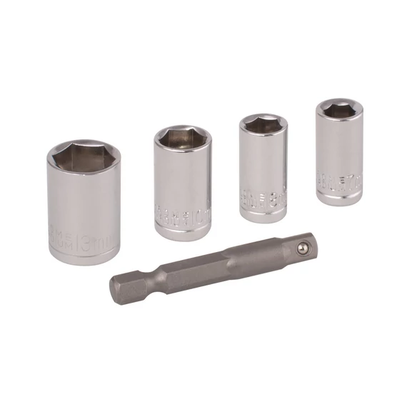 Wolfcraft dugókulcs készlet adapterrel 1/4&quot;