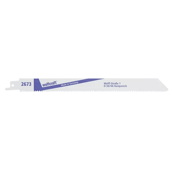 Wolfcraft szablyafűrészlap 2db BiM 210/230mm d=2.2, 3.2mm
