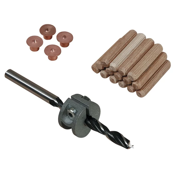Wolfcraft fatipli készlet jelölővel fúróval mélységállítóval 6mm