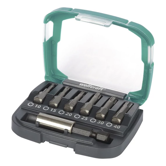 Wolfcraft Bit-Box bitkészlet Torx FIX-GRIP 7 részes