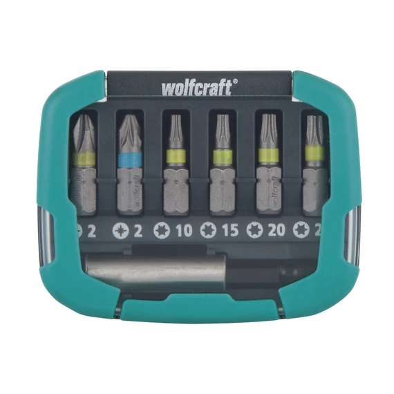 Wolfcraft Bit-box csavarozó bit készlet Solid, 7 részes