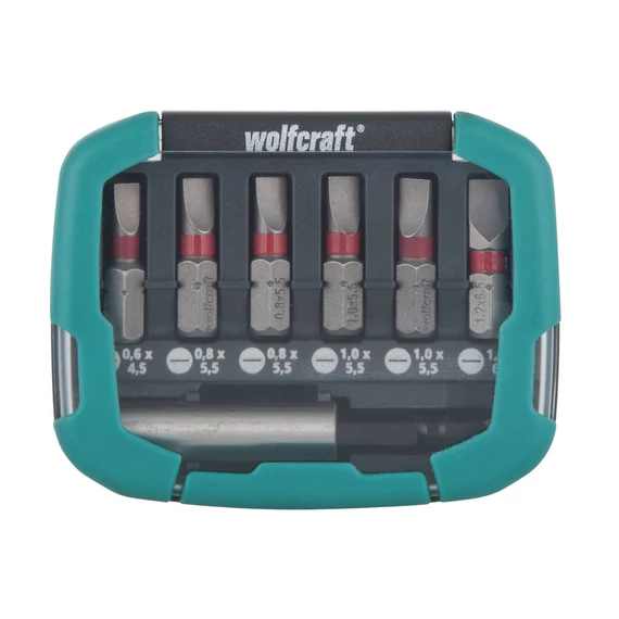 Wolfcraft Bit-box csavarozó bit készlet Solid, 7 részes