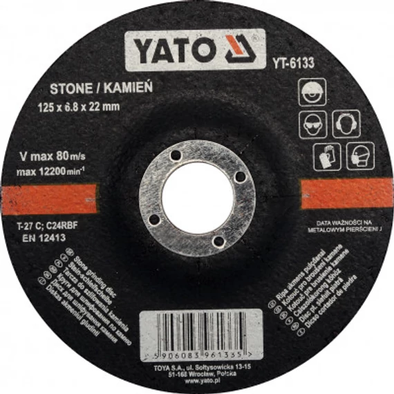 Yato Csiszolókorong fémhez 115x22x6.0mm
