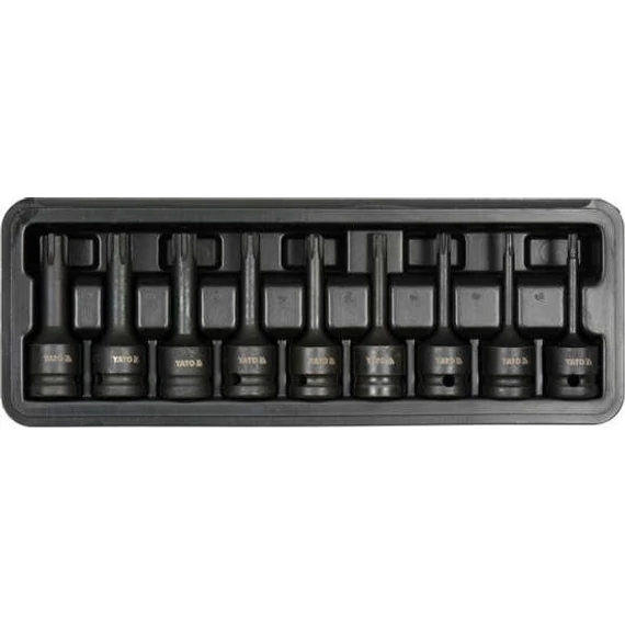 Yato Gépi dugókulcs készlet, Ribe, RM5-RM14, 1/2&quot;, 9 db-os 