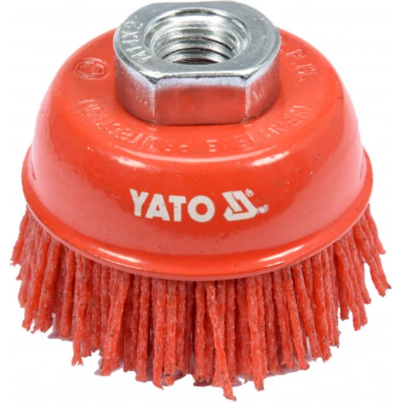 Yato Drótcsiszoló fazékkefe flexre, nylon, 65mm