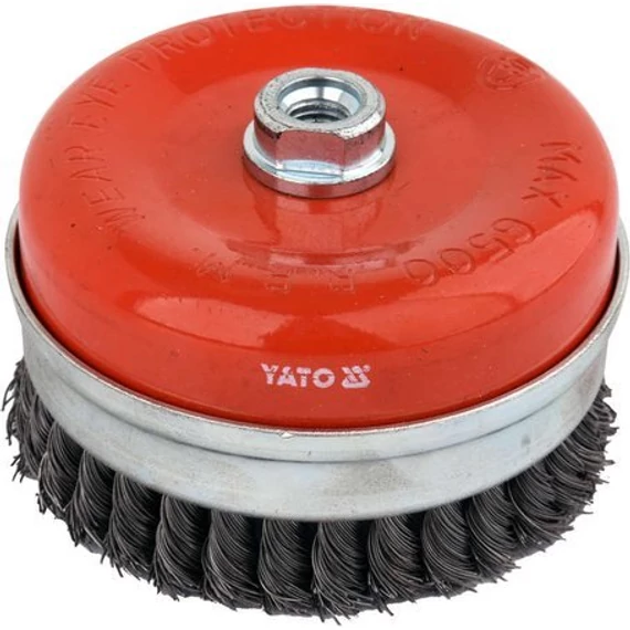 Yato Drótcsiszoló fazékkefe flexre sodrott 100mm