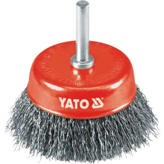 Yato Drótcsiszoló fazékkefe fúrógépre INOX 75mm 