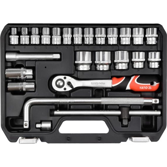Yato Dugókulcs készlet 1/2", 10-32mm, 25db-os