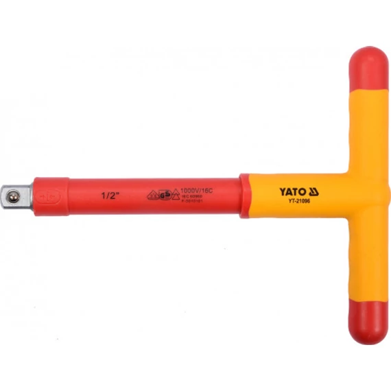 Yato T-hajtószár, szigetelt 3/8", 160mm