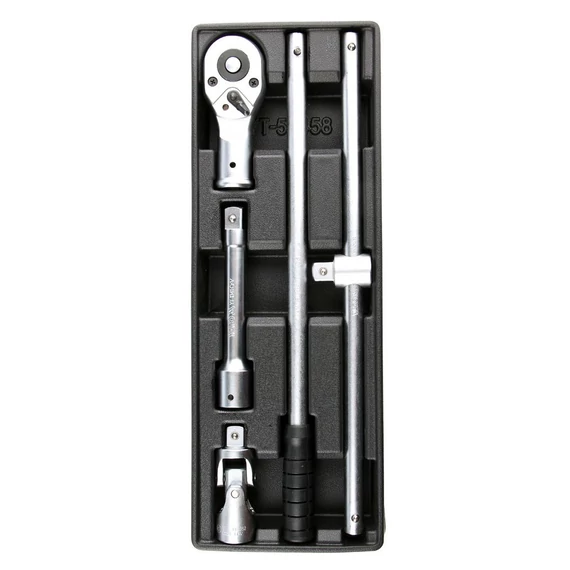 Yato racsnis hajtókar fiókbetéttel, 3/4&quot;, 4 részes