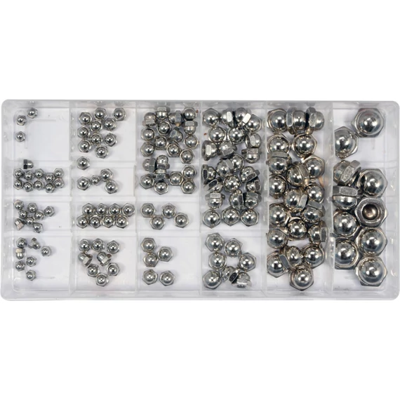 Yato Zárt csavaranya készlet M3-M10, 150db-os