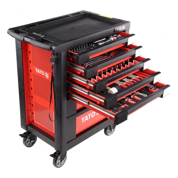 Yato YT-55290 szerszámkocsi szerszámokkal 211db-os