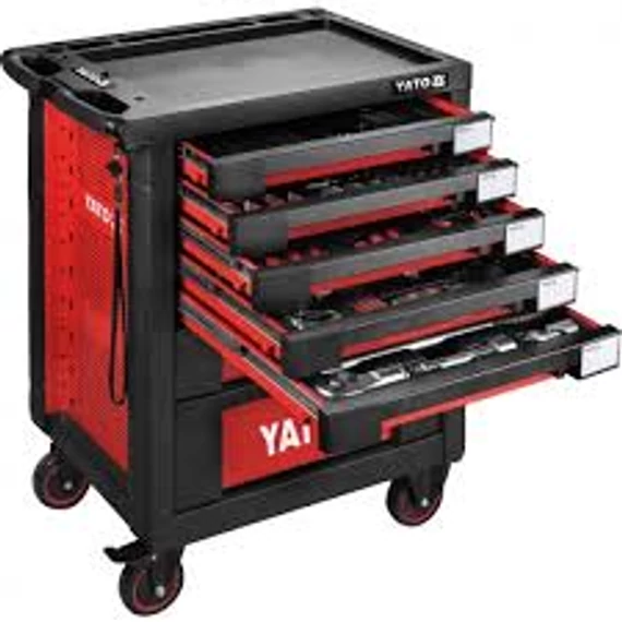 Yato YT-55293 szerszámkocsi szerszámokkal 165db-os