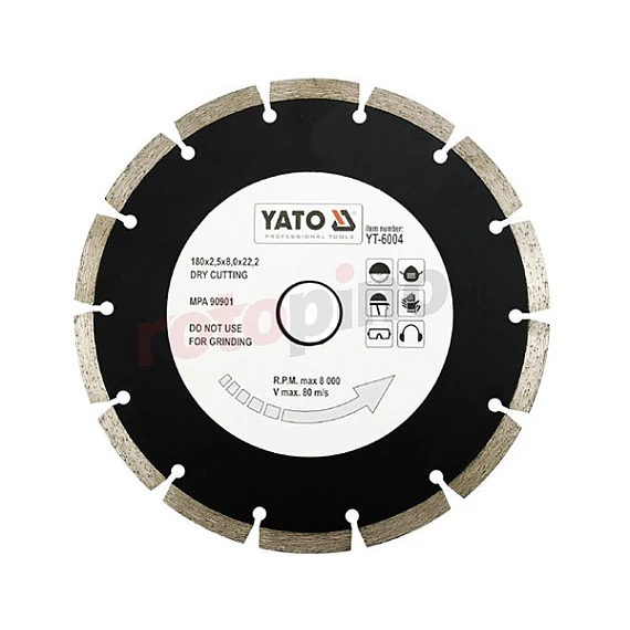 Yato Gyémántvágó korong szegmenses 180 mm 