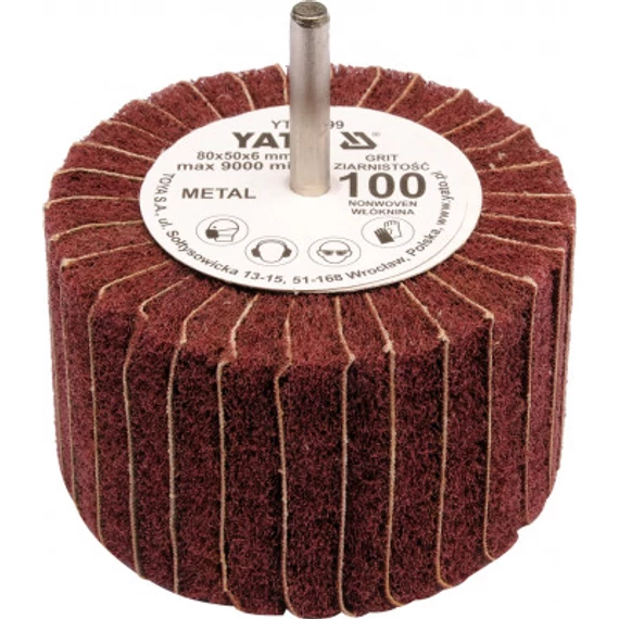 Yato Csapos lamellás, legyező csiszoló 80x50x6 mm, P150