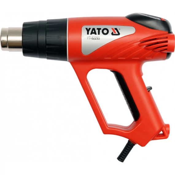 Yato Hőlégfúvó tartozékokkal, LCD kijelzővel 2000W, 600°C 