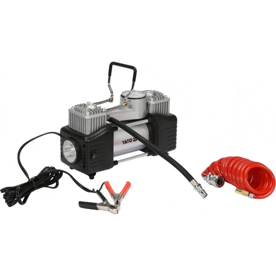 Yato autós kompresszor, LED lámpával, 250W, 150PSI