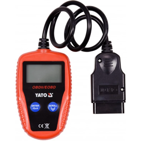 Yato Hibakód olvasó rendszer, OBD II, LCD 128x64mm