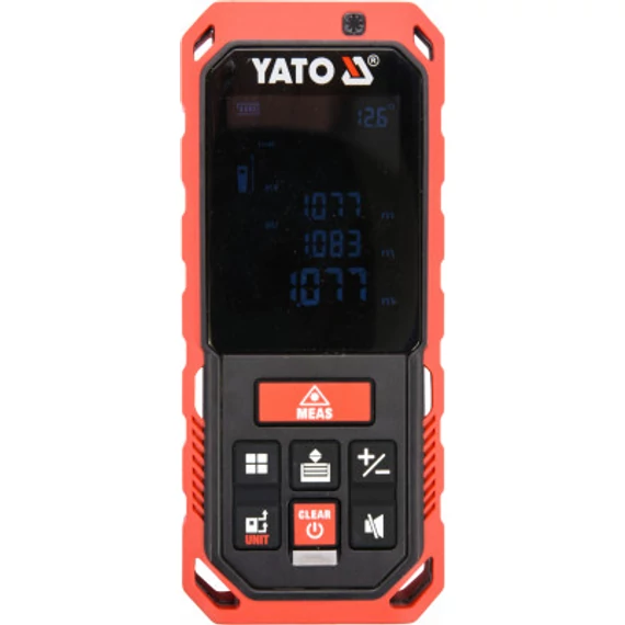 Yato Lézeres távolságmérő, LCD kijelző, 0.2-60m