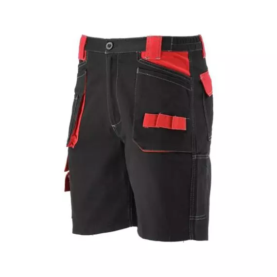 Yato munkavédelmi rövidnadrág, fekete-piros, XXL