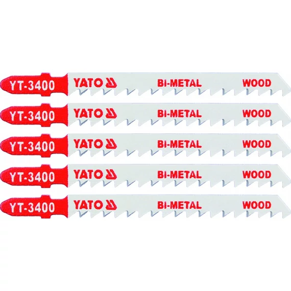 Yato Dekopír fűrészlap fához, Bi-metal, 6TPI, 100mm, 5db