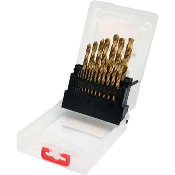 Yato Fémfúró készlet, HSS Titan, 1-10mm, 19 darabos